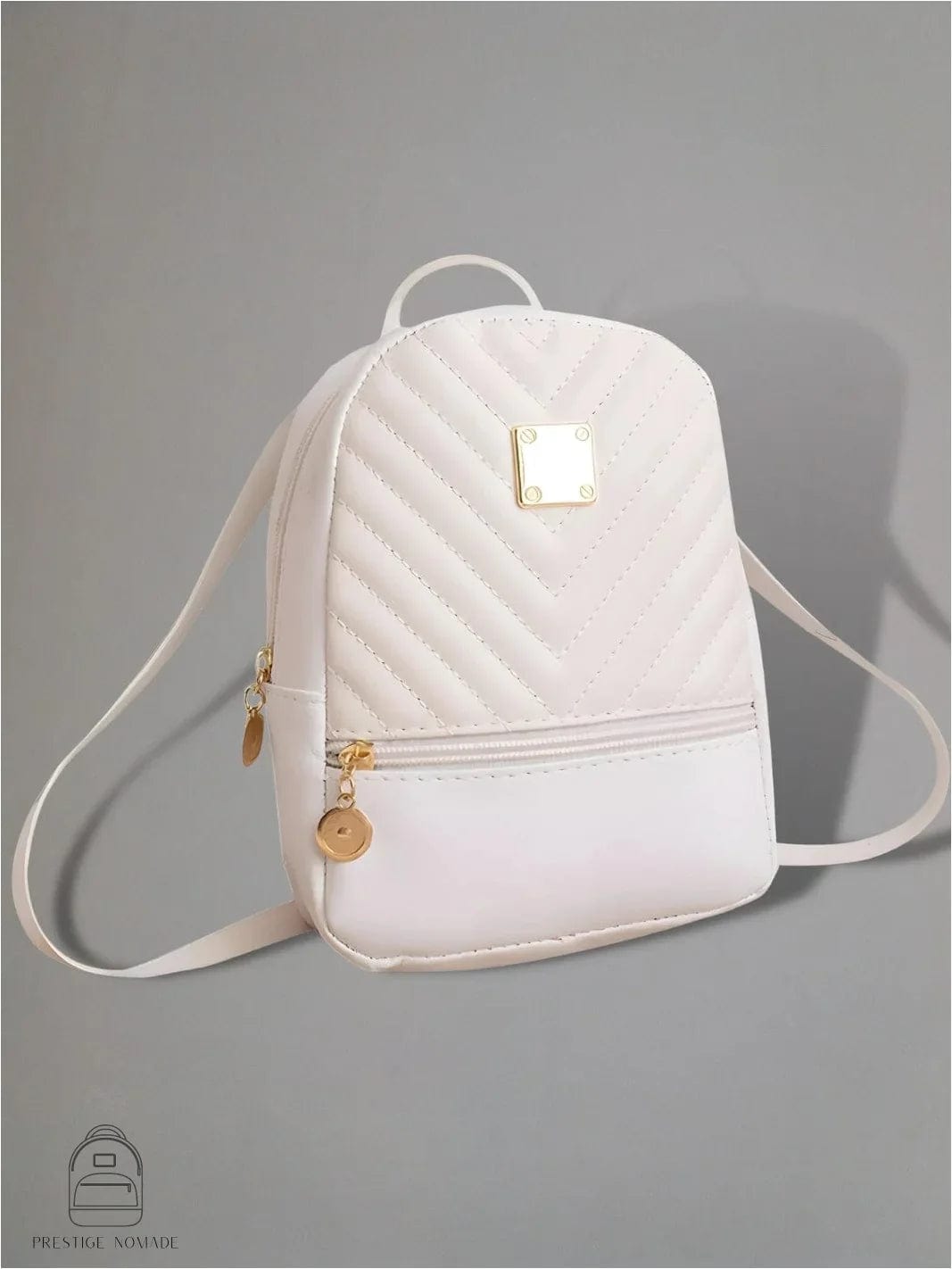Blanc Petit sac à dos femme <br> Le petit sac pratique