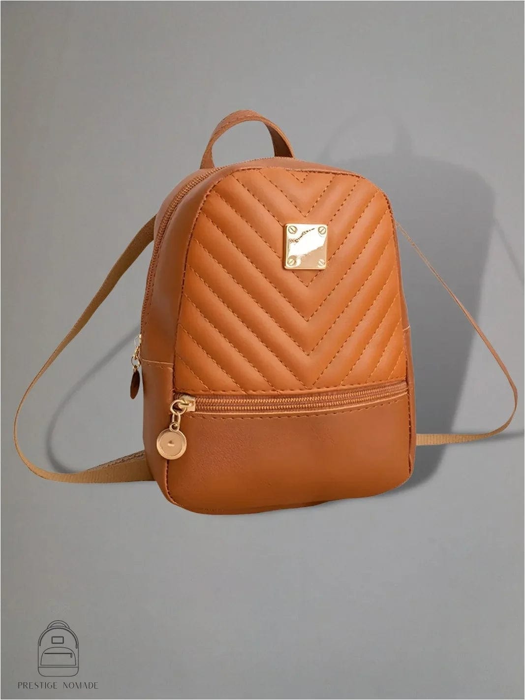 Marron Petit sac à dos femme <br> Le petit sac pratique