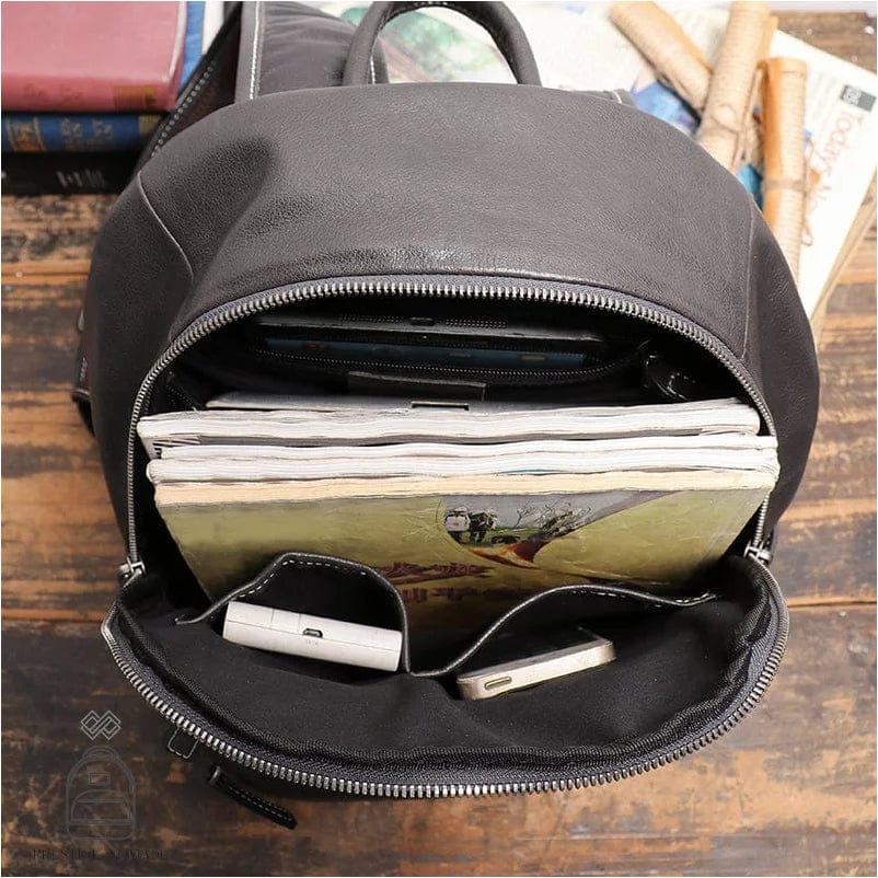 Noir / Cuir / Homme Petit Sac à Dos Homme