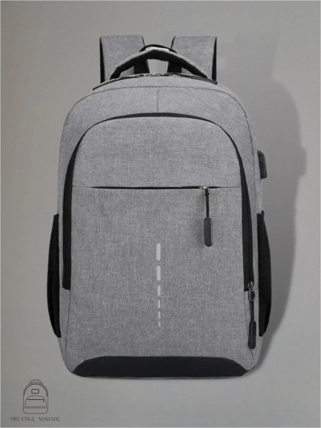 Gris Sac à dos 3 compartiments<br>Le sac 3 compartiments