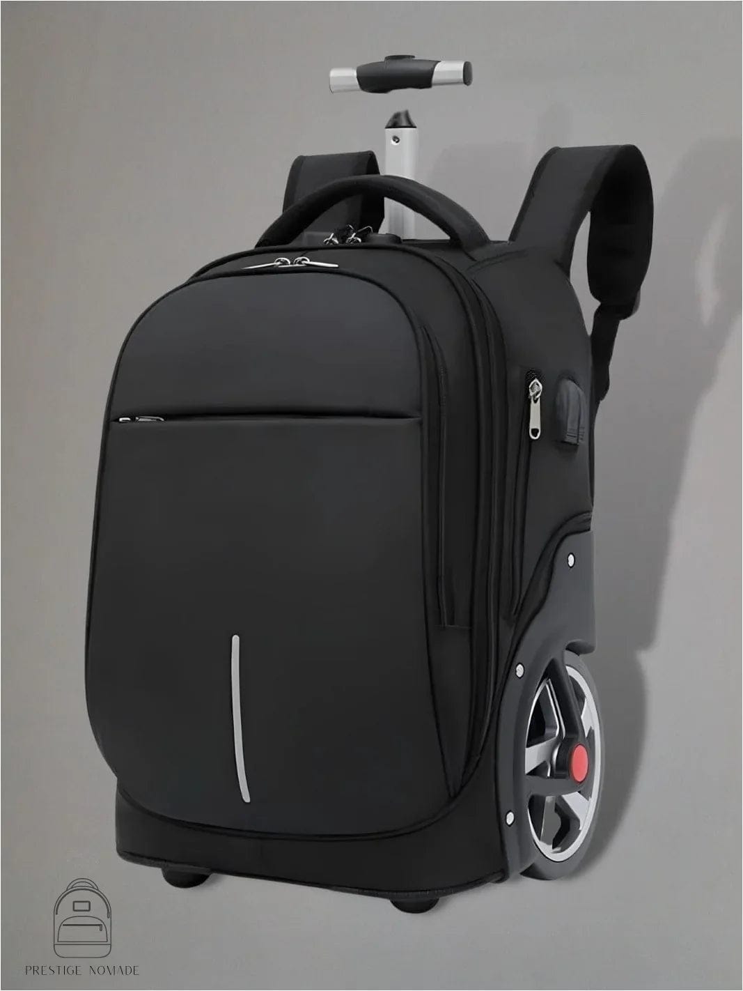 Noir Sac à dos a roulettes<br>Le sac à roulettes
