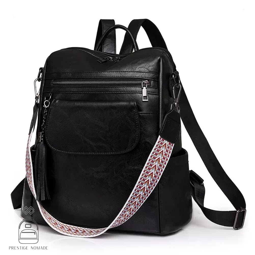 Noir Sac à Dos Bandoulière Femme