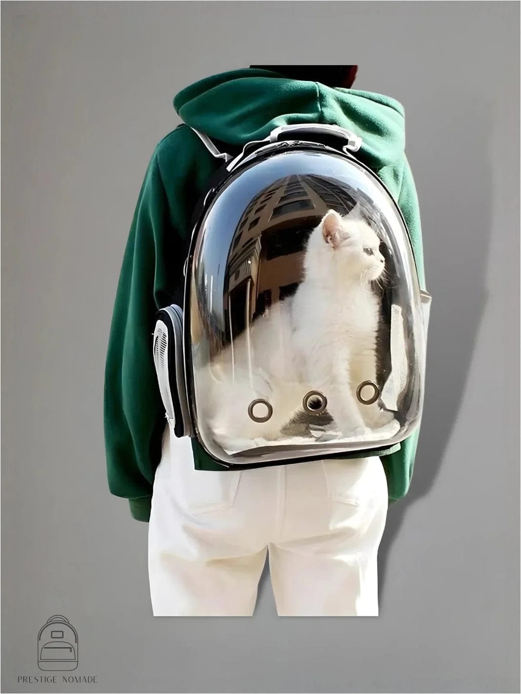 Sac à dos chat bulle<br> Le sac à bulle pour chat