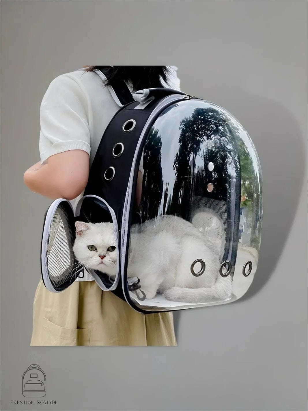 Sac à dos chat bulle<br> Le sac à bulle pour chat