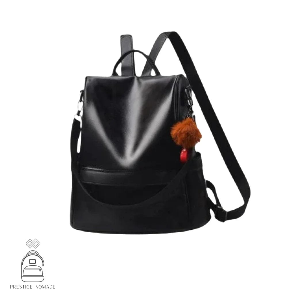 Noir Sac à Dos Vintage Femme
