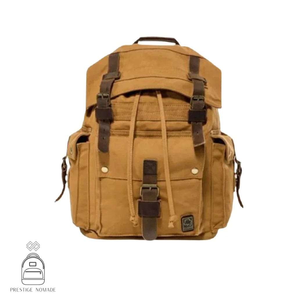 Camel Sac à Dos Cuir Camel Femme