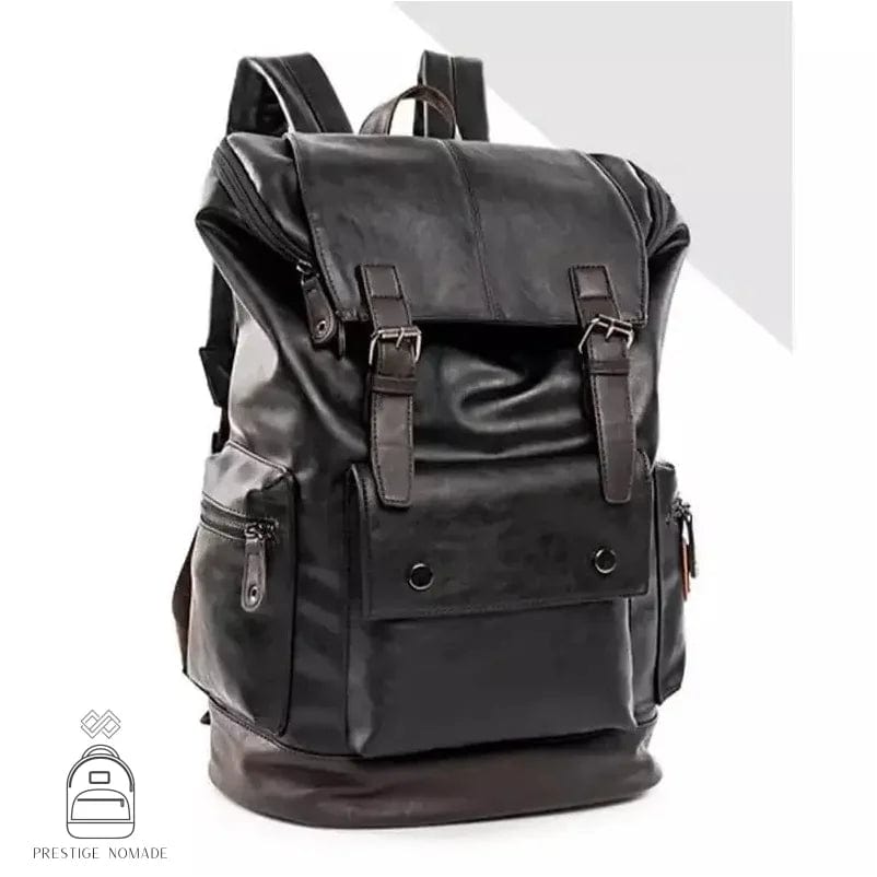 Noir Sac à Dos Cuir Homme Pas Cher