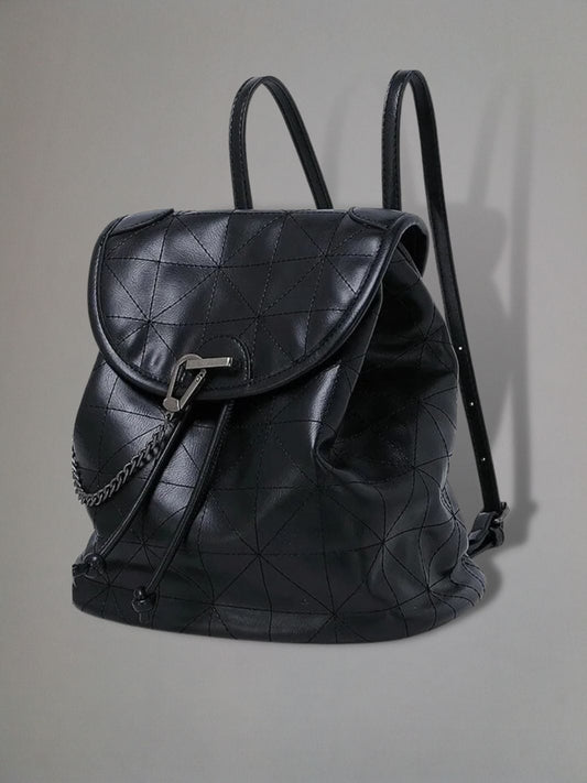 Sac à dos cuir noir femme