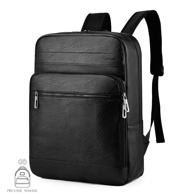 Noir Sac à Dos Cuir Ordinateur