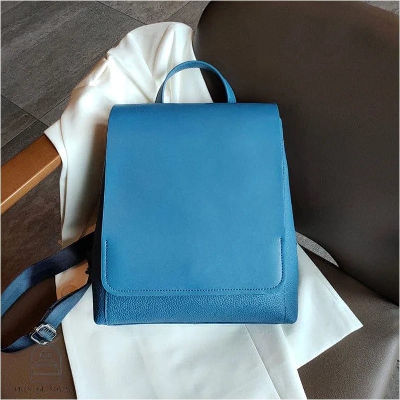 Bleu / Cuir / Femme Sac à Dos Femme Cuir Chic