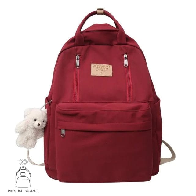 Rouge / Sans pendentif Sac à Dos Fille