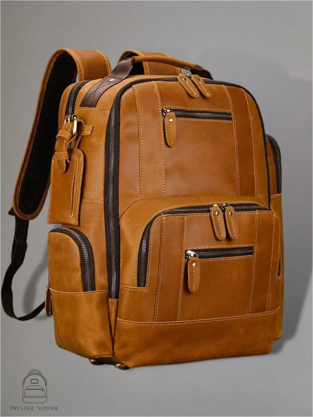 Marron Caramel Sac à dos homme luxe<br> Le sac de renommée