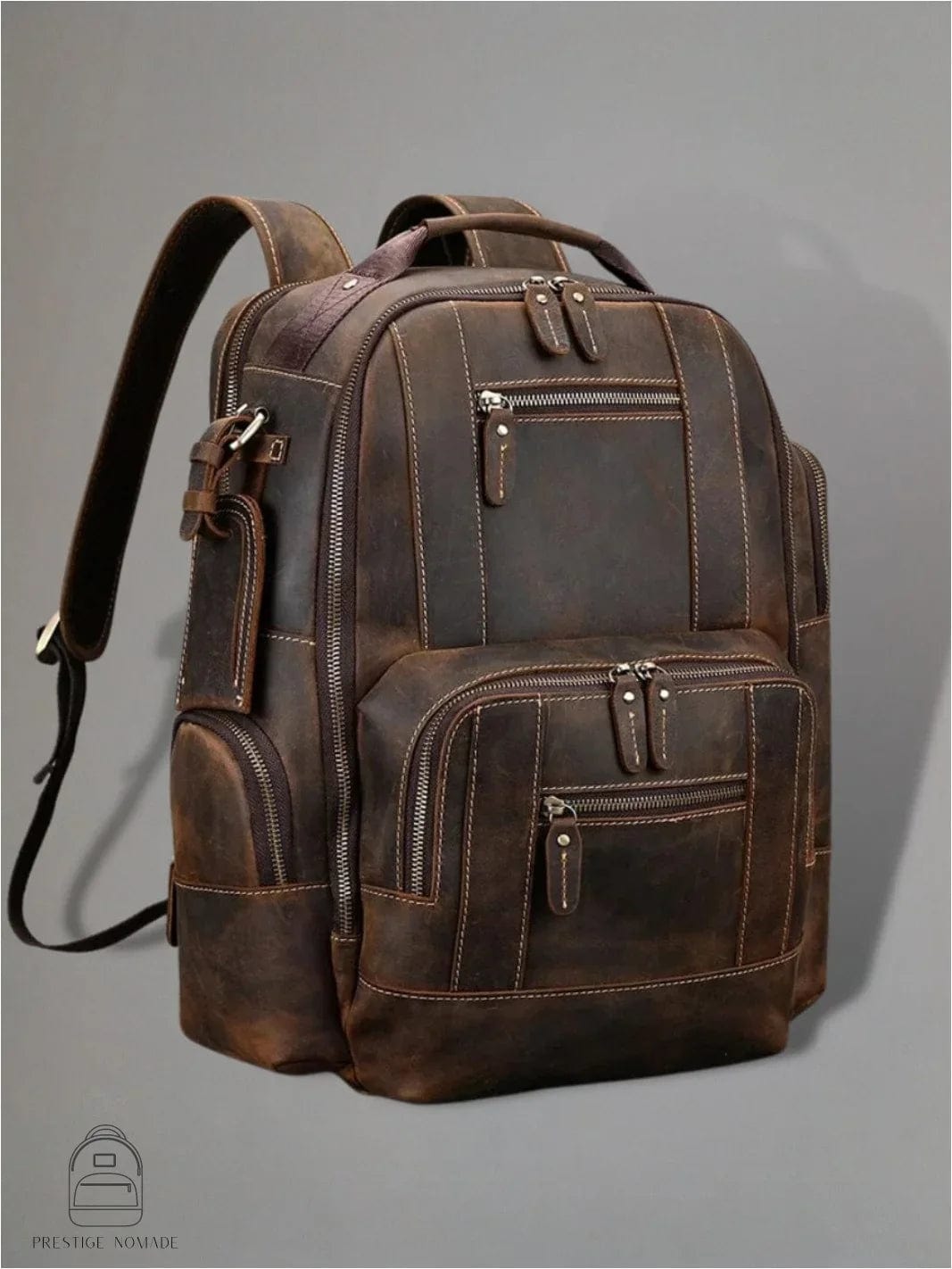 Marron Foncé Sac à dos homme luxe<br> Le sac de renommée