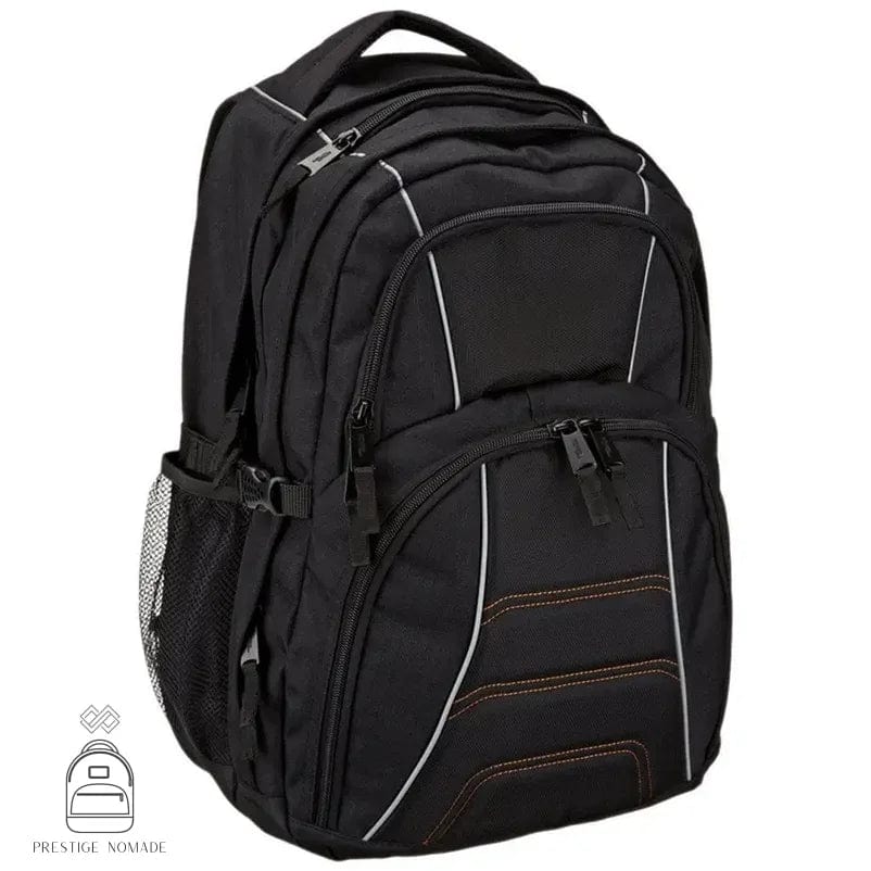 Noir Sac à Dos Homme Multi Poches