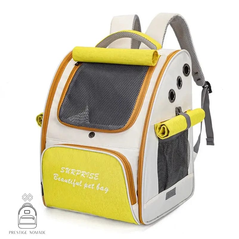 Jaune Sac à Dos Pour Chat Adulte